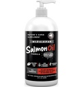 Finest For Pets Wild Alaska Salmon Oil for Dogs & Cats - Omega 3 Fish Oil with Pollock & Salmon for Sensitive Skin & Coat Health. EPA & DHA Ease Itching, Supports Joint, Immune & Heart Health (32oz)