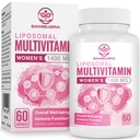 Lipomal Multivitamin for Women 1400MG - Women Daily Multi Vitamin Suplemen dengan Besi, Vitamin A, C, D, E dan B Kompleks for Immune Health, Rambut & Skin Dukungan untuk Katup Perempuan 18 + Vitamin