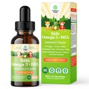 Kids DHA Omega 3 Drops - Fatty Acids Omega 3 6 9 for Brain, Imune Strength & Vision - Nutonationary DHA for Kids for Heally Nervous System & Focus Support - Liquid Supplemen EPA & ALA - 2 Fl Oz