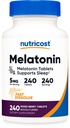 Nutricost Melonatin 5mg, 240 Fast Dissolve Tablet (Mixed Berry Flavor) - Non-GMO, Gluten Free