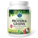 Seluruh Bumi & Sea dari Natural Factors, Protein Fermentasi Organik & Hijau, Vegan Whole Food Suplemen, Tropical, 1lb 7.3 Oz