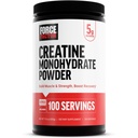 Force Factor Creatine Monohydrate Micronized Powder 500G, 5g Dose to support Muscle Growth, Power, Recovery, Cognitive Health & Memory, Unfeared, 100 Servings, 17.6 Oz