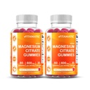 Vitamasium Magnesium Citrate Gummies 600mg per Serving - 60 Count - Promotes Relaxation Heally, Muscle, Bone, & Energy Support (Pack of 2)