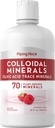 Piping Rock Colloidal Mineral Liquid 124; 32 fl oz 124; Fulvic Acid 124; 70 Plant Derived Trace Miner4; Raspberry Flavor 124; Vegetarian, Non-GMO, Gluten Free Supplemen
