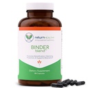 Binder Blend - Toxin Binder Suplement, Detox Capsules for a Healthy Gut - 180 Capsules - 90 Servings - 960mg Diaktifkan Charcoal & 480mg Organic Chlorella