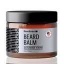 Beard Balm for Men - Utility Balm Travel Pack - Supports Thicker Beard, Lumber Yard Scent, Natural Ingreations Butter Reduces Dryness & Enhances Look - 2 oz