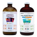 LIQUIDHEALTH Calcium Magnesium Vitamin & Daily Multi Mineral Liquid Bundle untuk Orang Dewasa - Sistem Ammune, Dukungan Bone & Gabungan, Peningkatan Mobility, Meningkatkan Energi - Vegan, Non-GMO, Amerika Serikat