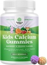 Natures Craft Kid Calcium Gummies - Vitamin D & Kalsium Gummies for Children - Vitamin with & D for Muscle Bone Development Glatin- Free Kosher Chidrens 30ct (1 Pack)