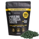 Pada Target Living Spirulina Chlorella + CGF 124; 1000 Supergreen Tablet 124; Vegan 124; Ammune mendukung 124; Tinggi Protein 124; Alkalyzing 124; NUtrient Dense 124; Energy 124; Recovery