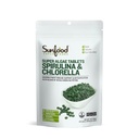 Sunfood Superfood Chlorella Spirulina Tablet - Spirulina dan Chlorella Green Algae untuk Perempuan & Men, Sumber Chlorophill, B Vitamin, dan Protein, Broken Cell Wall, Vegan - 4 oz Bag