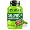 NATURELO Calcium Suplemen - dengan Vitamin C, Vitamin D3, K2, dan Kalsium Magnesium Zinc untuk Kekuatan Tulang dengan Kalsium 600mg - Plant - Berdasar, 240 Vegetarian Capsules, Non-GMO, Soy & Gluten- Bebas
