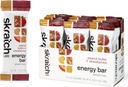 SKRATCH LABS Energy Bar 124; Peanut Butter + Strawberry (12 pack): Plant Based Healthy Snack 124; Low Sugar - 5g Protein 124; non-gmo, gluten free, soy free, vegan, kosher