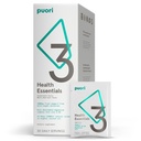 Puori P3 Health Esentials - Multivitamin untuk Pria dan Perempuan - 30 Servings - Omega 3, Vitamin D, Magnesium, Zinc - Multi- Nuttrient for Brains and Energy