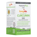 NaturesPlus PRO Longvida Curcumin 500 mg - 60 Capsules - Promotes Free Radical Protection - Non-GMO, Vegan & Gluten Free - 60 Servings