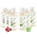 AloCure Organic Aloe Vera Juice - 8 Contoh Botol - Grape dan Flavor Alam, 8x500ml