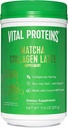 Protein Vital Matcha Lattes, Matcha Green Tea Collagen Latte Powder, L- Theanine & Caffeine & MCTS - Mendukung Rambut sehat, Skin, Nails - Asli