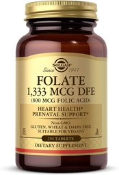 Solgar Folate 1,333 mcg, 250 Tablets
