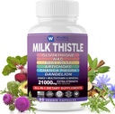 Suplemen Thistle Milk 15000mg Artichoke Organik Chanca Piedra Dandellion Tambahan Perlindungan Hati Berisi Glutathione NC Beetroot Powder D3 & K2 vitamin Mineral (29- In1) Dibuat Di Amerika Serikat