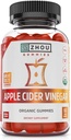 Zhou Apple Cider Vinegar Gummies - ACV Gummies untuk Perempuan dan Pria dengan Elderberry, Lezat Rasa dengan Gula Cae Raw, USDA Organik - Gummi Vegan 60