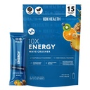 10X Health Wave Energy Crusher - Energy Drink with 200mg Caffeine, BCAAs, B Vitamin, Accelerated Absorpsi