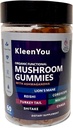 Gummies Tambahan Mane & Ashwagandha Singa - Komprehensif Jamur untuk Dukungan Cognitive & Imune, Vegan Blend dengan Reishi, Cordyceps - Low Carb, 60 Amoranic Mushroom Gummies
