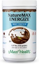 NaturreMax EnergizeTM Whiy Protein Powder- Energy Dukung Pengganti Meal - 20g Protein Per Serving - Natural Chocolate Flavor - Kosher Dairy Vitamin - 1.17lb