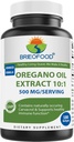 Brieofood Oregano Oil 10: 1 Ekstrak 500 mg per Serving - Beribu Secara alami Menduduki Carvacrol - Kebal Kebal Sehat - 180 Softgeels