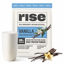 Rise Grass- Fed Whey Protein Powder - Vanilla 124; 25g Protein No Artificial Flavors, Colors, or Preservatives - Sugar Free, Gluten- Free, Soy Free (Single Serving, 1 Pack)