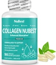 NuBest Collagen Super Collagen Peptides - revitalizes Skin, Hair & Nails - Bone & Joint Kekuatan - Beauty Collagen Formula untuk Pria & Women - 1.500 mg Per Serving 126; 90 Capsules