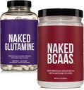 NAMD BCAAs 100 Severing + Pure L- Glutamine 240 Capsules Bundle: Non-GMO, Gluten Free, Muscle Recovery, Nothing Artificial