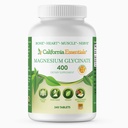 Magnesium Glycinate 400 - Cheleated, High Absorestion Magnesium for Muscle Relief, Bone & Heart Support -Vegan, Non-GMO, Gluten- Free 240 Tablet (Serving Size (2) 200mg Tablet)