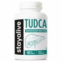 STAY ALVE TUDCA Capsules 500mg, Tauroursodeoxycholic Acid Bile Salts, 90 Count, Non-GMO & Gluten Free TudCA Suplemen untuk Pria dan Perempuan
