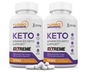 (2 Paket) Turbo Ripped Keto ACV Ekstrim Pil 1675MG Keto Dukungan Alternatif Capsule ke Keto ACV Formulasikan dengan Apple Cider Vinegar Extra Virgin Zaitun Powder Green Tea Leaf 120 Capsules