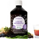 Probiotik cair VITAGUT, Pregories & Postbocation3-in-1 Organik, Probisik Langsung untuk Perempuan & Pria - Provinsi Kesehatan Digetical, 50 Milyar CFU, 19 Ferwered Herbs, Vegan Probiosis untuk Kesehatan Gut