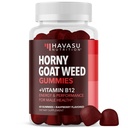 Horny Goat Weed Gummies dengan Vitamin B12 - Energi, Endurance & Performance Dukungan untuk Kesehatan Pria - 60 Count - Vegetarian- Friendly, Non- GMO, Pectin- Based - Raspberry Flavor, 1 Months Suppply