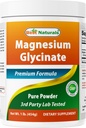 Bubuk Glycinate Magnesium Terbaik - 1 Pound (1 LB (Paket 1)))