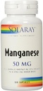 Solaray Manganese Supplemen, 50 mg, 100 Cacah