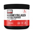 FORCE FACE Marine Collagen Powder for Women and Men, Marine Collagen Peptides Type I & III with Hyaluronic Acid to support Heallely Hair Hair Hair Hair Hair Hair, Skin, Nails, Bones, and Joints, Unflashed, 30 Servings