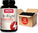 JARD Formulas B-B-T, Optimated B Complex Featuring Vit B1, B2, B5, B12 dan B9 untuk mendukung Energi Seluler, Manajemen Kesehatan dan Stress, 100 Veggie Caps, sampai dengan Tambahan 100 Hari, Paket 12
