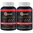 Qunol Ultra CoQ10 100mg 3X Better Absorpsi Patented Water and Fat Soluble Natural Suplement Form Coenzim Q10 Antioksidant for Heart Health Packs Softgels, 120 Count