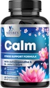 Tenang, Unwind & Relax Dukungan - Ashwagandha, GABA, Magnesium, L- Theanine & More - Fokus Alam, Energi & Imune Dukungan - Nature 's Non-GMO, Vegan, Gluten Free, Botol di AS - 120 Capsules