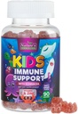 Anak-anak Immune Support Gummies - Daily Chidrens Vitamin C, Zinc & Echinacea - Gummy for Kids kekebalan Dukungan, Ages 4 and Up, Natural Berry Flavor, Non- GMO, Gluten- Free & Vegan - 90 Gumpian