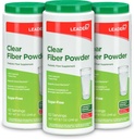 Leader Prebiotic Fiber Suplement Powder, 186 Pelayan, 100% Wheat Dextrin Daily Fiber Pounder for Digetical Health, Sugar- Free, Taste- Free, Gluten Free, Unfeatoried, 8.7 OZ, (3 Paket)