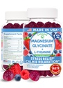 Lunakai USA Made Magnesium Glycinate Gummies 426mg with L-Theanine - Tenang, Tidur, Stress Relief untuk Dewasa & Anak-Anak, Non- GMO, Vegan, 60ct
