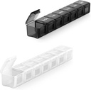 2 Paket Extra Large Pill Organizer, Kotak Pil Mingguan, Pill Case, Medicine Organizer untuk Vitamin, Fish Oils atau Sukuos