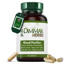 Dimmak Herbs Certified Organic Blood Purifier for Internal Cleansing & Detoksifikasi + Benefits Liver and Kidney Fungsi 124; Lab Test Herbal Suplemen 100 Kapsul