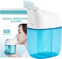 Sistem Pengawasan Nasal, Nasal Rinse Machine, Sinus Rinse Machine, Sinus Cleaner Machine with Water Tank & Limbah Collection Tank - Nose Cleaner for Sinus, Sinus Adult, Allergy Relief - Blue