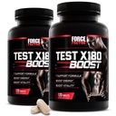 Force Factor Test X180 Boost, 2- Pack, Testosterone Booster and Energy Supplement for Men, Boost Energy, Increase Stamina, and Enhance Vitalitas, with D- Aspartic Acid and Fenugreek, 240 Tablet