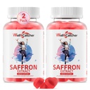 Saffron Gummies untuk Anak-Anak Dewasa - Ekstrak Saffron Organik untuk Perempuan Gula Bebas untuk Dukungan Keseimbangan Mood Lebih Baik Tidur Metabolisme dengan Vitamin Non GMO Strawberry Flavored 60 Hari Suppply