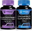 WELLNESS LABSRX Glucosamine Chondroitin MSM 124; Magnesium Glycinate Capsules